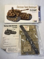 ESCI #8006 Elefant 1/72 German Tank Destroyer Tank Model Open Box Parts Sealed