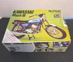 Vintage Revell #H-1500 Kawasaki Mach III 1/12 Scale Motorcycle Model Kit