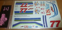 BLUE RIDGE DECALS #77 GREG SACKS JASPER ENGINES USA AIR FORD THUNDERBIRD 1/24