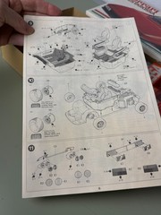 Tamiya Ferrari Testarossa 1/24 Model Kit 24059 Partially Built Engine Complete