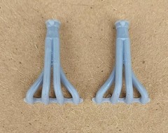 RESIN 3D PRINTED 1/24 MUD, PULLING, DEMO DERBY VERTICAL HEADERS W/ FLAPPER SHORT