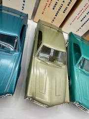 7 NOS Johan 1968 AMC Javelin SST Dealer Promo Cars w/ Original Boxes & CASE BOX