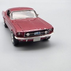 1968 Ford Mustang 1/25 Built Model Car Parts Diorama Display Glued Hood