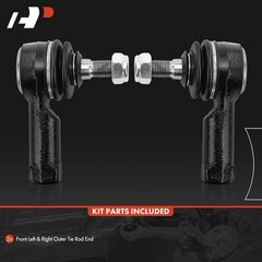 A-Premium 2 x Front Outer Tie Rod Ends, Compatible with Mitsubishi Outlander