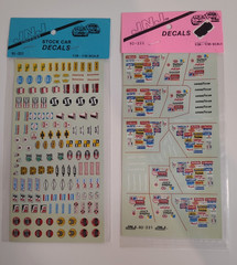 NASCAR Racing 1/24-1/25 Model Car Vtg Decal Sheets Army Navy Marines Lot Of 17