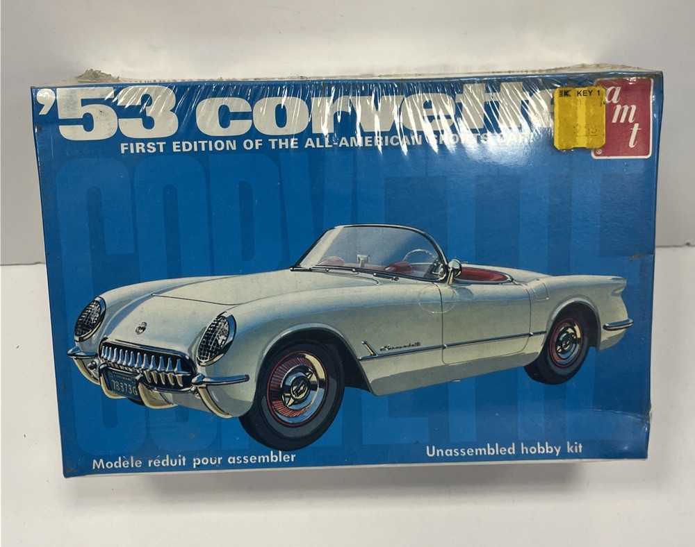 Vintage AMT 53 Corvette Car Model Kit 1/25 Scale T310 1953 NEW