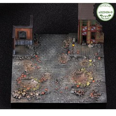 1/72 Scale WWII European Street Scene Base Model For 1:72 Military Display