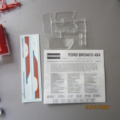 Monogram 80 Ford Bronco 1/24th scale model kit, with Hi roller parts
