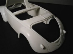 1950 VW HEBMULLER ROADSTER RESIN CONVERSION KIT for 1/24 TAMIYA 1966 VW KITS