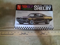 SKILL 2 MODEL KIT 1967 FORD MUSTANG SHELBY GT350 BLACK 1/25 SCALE AMT AMT834 M