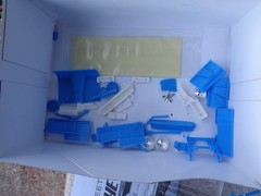 AMT # 636 1966 Chevy Nova Kit Parts Pictured only & Resen Stock Type Frame 1/25