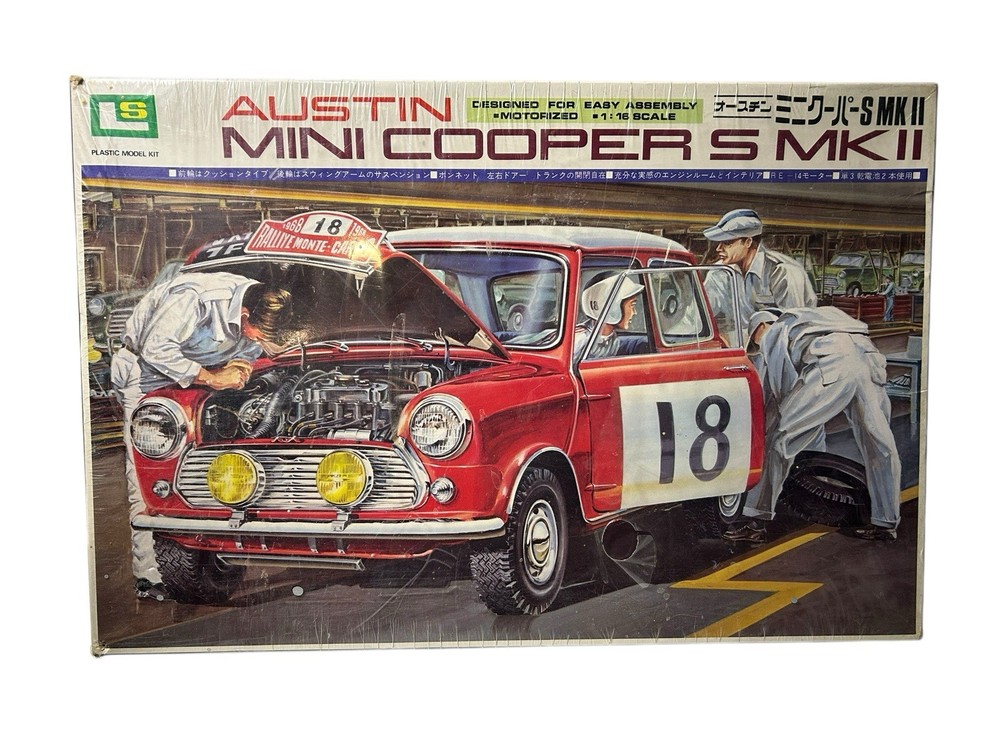 LS Model Kits Rally Austin Mini Cooper S MK II 1:20 Model Kit SEALED