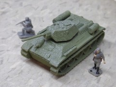 MIR / Roco Minitank Compatible WWII Russian T-34/76 & Airfix Soldiers Lot#7403B©