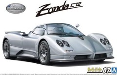 Aoshima 05602 1/24 Scale Model Super Car(7) Kit Pagani Zonda C12-S ’00