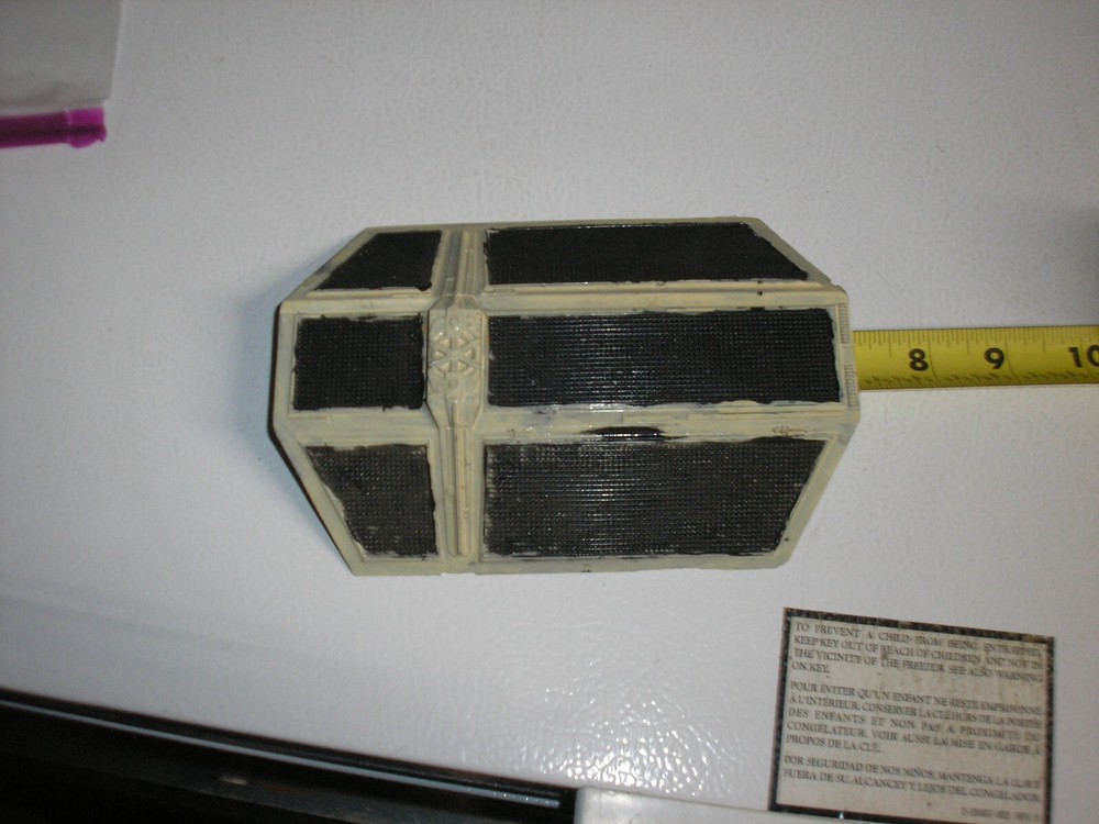 Vintage Star Wars 6 3/4″ long Tie Fighter Wing for parts or restore Free SHIP