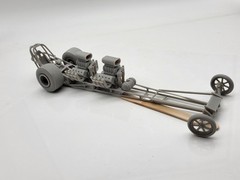 1960s Front Engine Dragster With Two V8s, 1/25 Scale Mode Kit