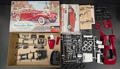 MONOGRAM 1939 MERCEDES BENZ 540-K CABRIOLET MINT ORIGINAL 1963 1/24 COMPLETE M3