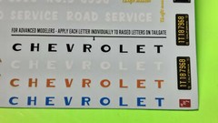 AMT 50 1950 Chevy 3100 Pickup Service Truck 1/25 Union 76 Waterslide Decal Sheet