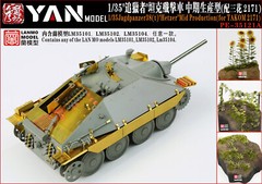 1/35 German Jagdpanzer 38(t) Hetzer Mid Ver. Full PE Set+Resin Kit fr Takom 2171