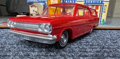 1966 RAMBLER CROSS COUNTRY WAGON RED PROMO w/ 2 Tone Interior-Exceptional Cond