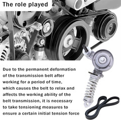 Belt Tensioner Assembly with Pulley with Serpentine Belt Compatible with 2011-20