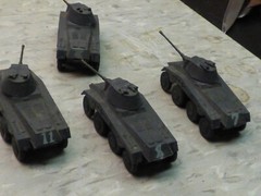 Roco Minitanks (4) Painted WWII German Sd Kfz 234/2 Puma AC Lot #7229K©