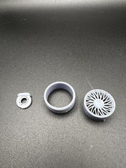 1/24 Scale Resin 25” Full Wheel Set For Scale Modeling