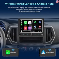 Single Din Car Radio Touchscreen (7″ Adjustable) Compatible with Apple CarPlay