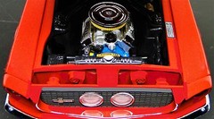 Ford Mustang Cobra GT12Race Car24Hot Rod1969Custom Built Metal Body 1:18 Model