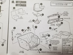 Peterbilt 359 PASSENGER SEAT from AMT 1:25 Model Kit #1477