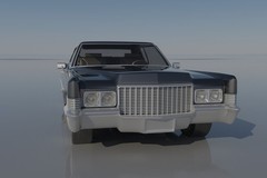 ABS-LIKE RESIN 3D PRINTED 1/25 1970 CADILLAC COUPE DEVILLE KIT