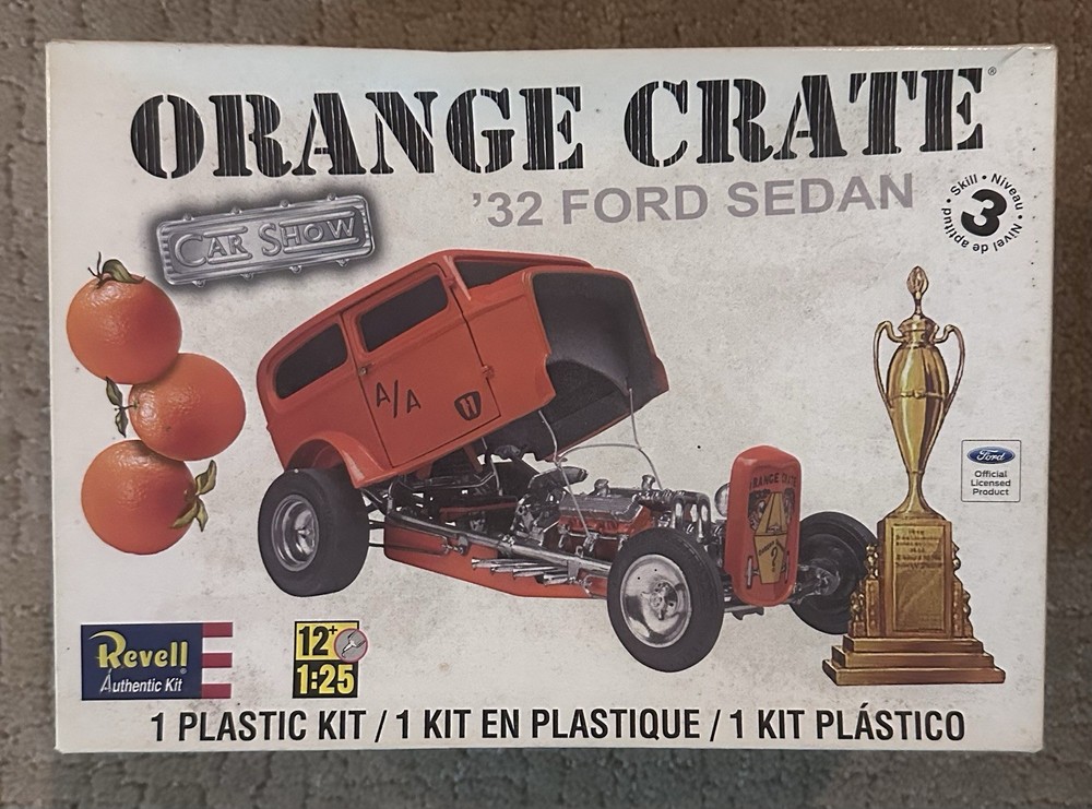 Revell ’32 Ford Sedan Model Kit Orange Crate, 1/25th Scale
