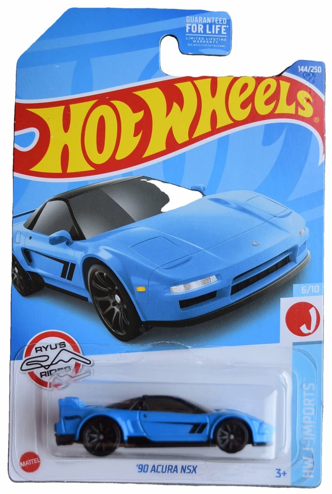 Hot Wheels ’90 Acura NSX 7 inches x 4 x 2 inches, Blue