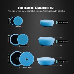 Spta 29Pcs Drill Buffing Pad Detail Polishing Pad Mix Size Kit 5/8-11 Thread