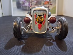 1:24 Vintage Monogram Dragstrip Hot Rod black painted race car devil grille