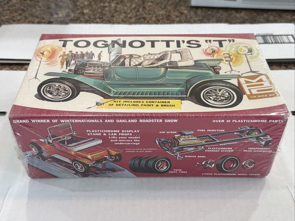 MPC TOGNOTTI’S “T” SHOW ROD ORIGINAL FACTORY SEALED KIT!! CIRCA 1967! VMCP!