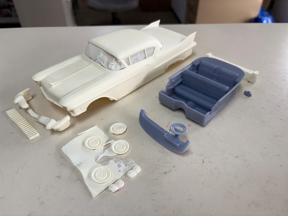 Vics Resins 1958 Cadillac 2 door 1/25 resin body