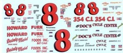 Plastic Performance Products #8 Dale Earnhardt 1965 Chevelle 1/25 decal