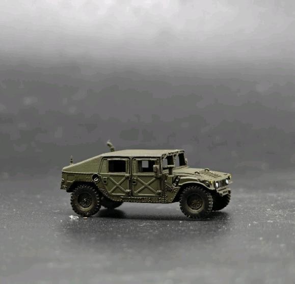 1/144 U.S. Army Humvee Armored Vehicle Painted Finished Model 3D Printed