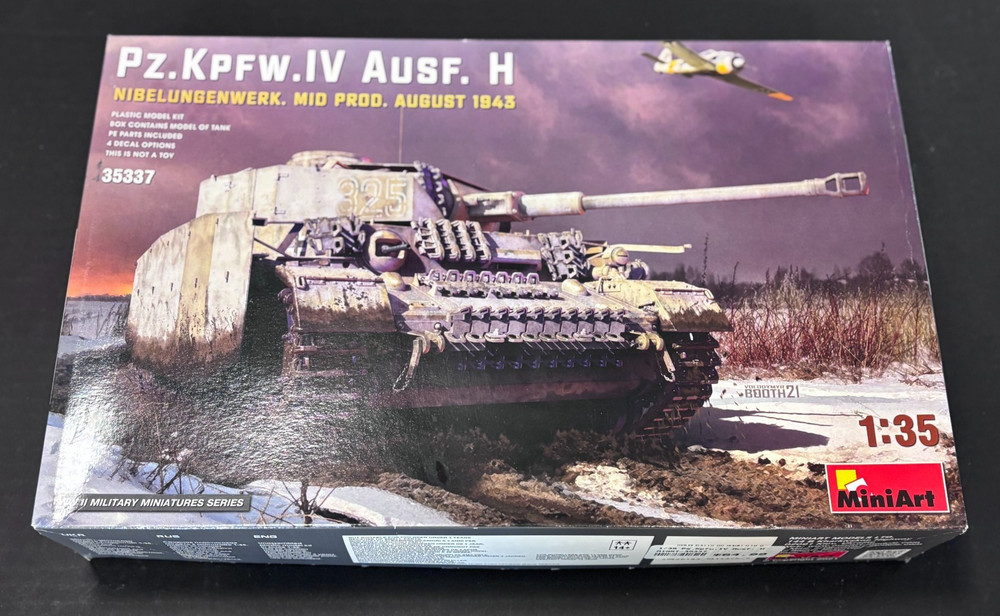 MiniArt 1/35 Panzer IV Ausf H Mid Prod 1943 #35337 – NEW