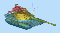 1/72/35 Polish 60TP heavy tank model unpainted kit in 3D printing style
