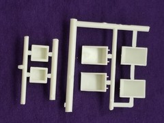 Diamond REO Truck Tractor BATTERY BOXES & BATTERIES for 1:25 AMT Model Kit COVER
