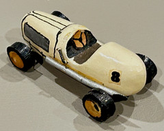 Vintage Custom Built Wood Midget Racer Model Indy 500 Marx Slush Race Stock Car