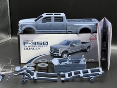1/25 2023 Ford F-350 SD Dually Truck Resin Model Kit with, Clear Parts & Tires