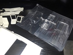 1/25 scale Model car parts AMT 67 Impala SS body chassis interior