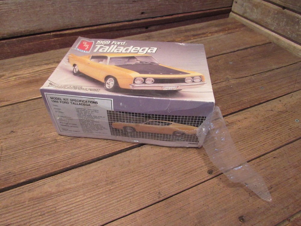 Vintage AMT 1969 FORD TALLADEGA Build 1 of 3 Ways – NEW SEALED!