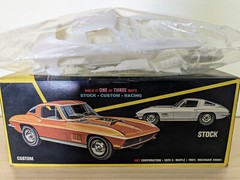 L@@K! **RARE VINTAGE AMT 1967 CORVETTE STING RAY KIT **SEALED BAG *SUPER C@@L!