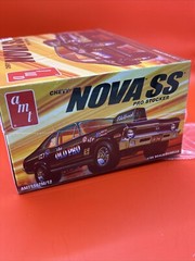 1972 Nova SS AMT 350 Engine Bucket Seats Dash Steering Model Parts 1:25 New L3