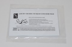 AMT DODGE L-700 & RACE CAR TRAILER 1368/12 ⭐PARTS⭐ DECAL SET 1:25