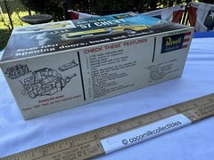 1963 Revell Model Kit 1957 Chevy Chevrolet 1/25 Bel Air Box & Parts Only No Body